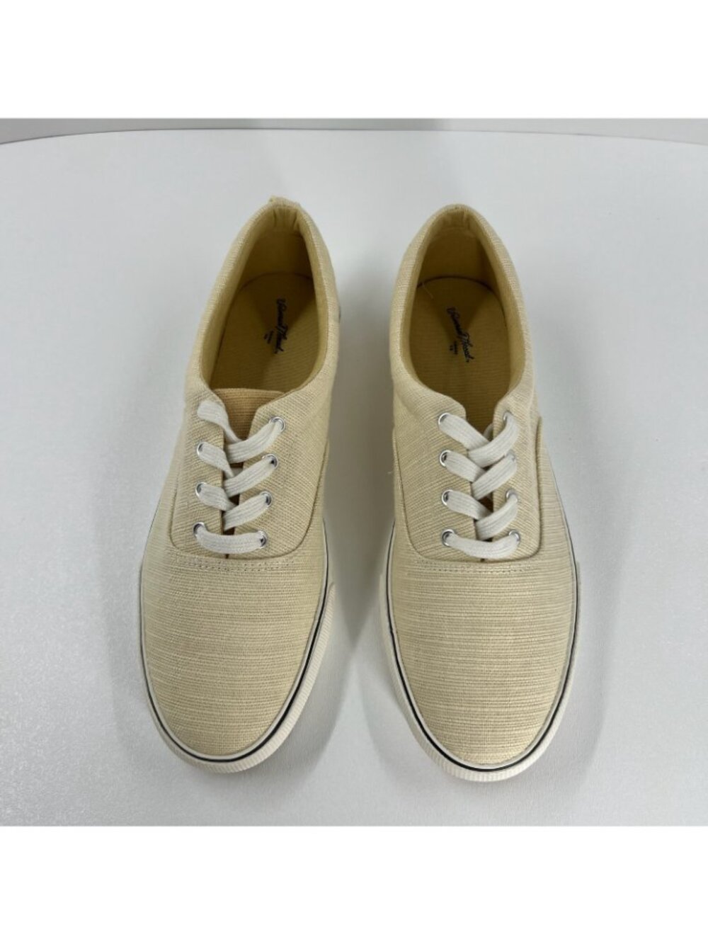 Universal Thread Molly Lace Up Sneaker Womens US 10 Canvas Low Top Tennis Yellow - Picture 8 of 11